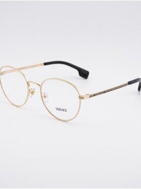 Versace VE1279 1002 Eyeglasses Gold 53mm Round Frame